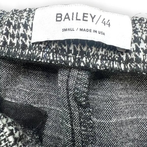 Revolve Bailey 44 Aubrey Plaid Plaid Houndstooth Leather Trim Pull on Pants S - Picture 4 of 4